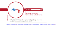 Tablet Screenshot of nicreg.com